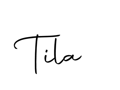 Use a signature maker to create a handwritten signature online. With this signature software, you can design (Autography-DOLnW) your own signature for name Tila. Tila signature style 10 images and pictures png