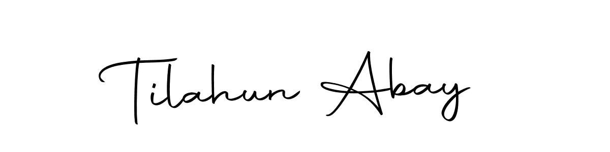 How to make Tilahun Abay name signature. Use Autography-DOLnW style for creating short signs online. This is the latest handwritten sign. Tilahun Abay signature style 10 images and pictures png