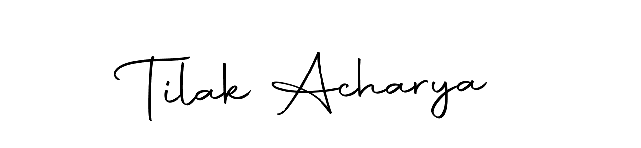 Also we have Tilak Acharya name is the best signature style. Create professional handwritten signature collection using Autography-DOLnW autograph style. Tilak Acharya signature style 10 images and pictures png