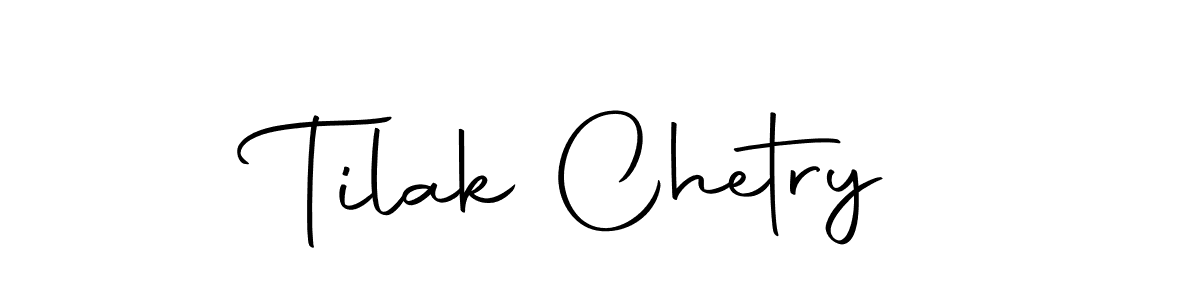 Make a beautiful signature design for name Tilak Chetry. With this signature (Autography-DOLnW) style, you can create a handwritten signature for free. Tilak Chetry signature style 10 images and pictures png