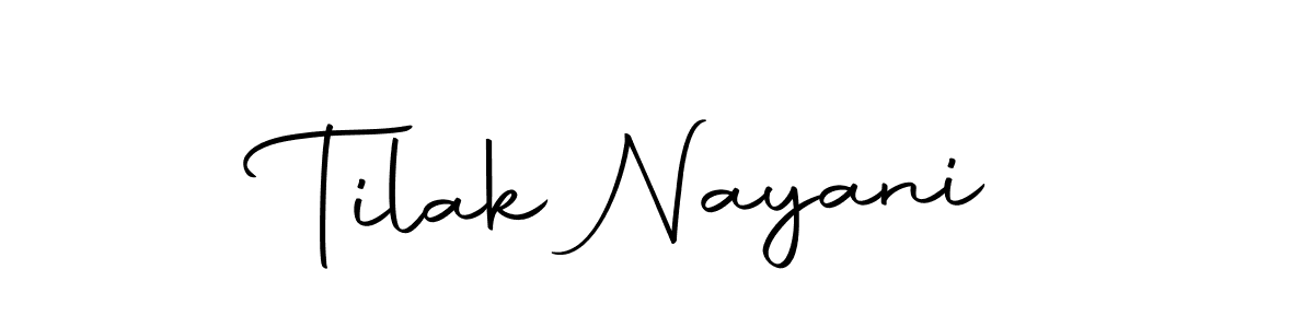 Autography-DOLnW is a professional signature style that is perfect for those who want to add a touch of class to their signature. It is also a great choice for those who want to make their signature more unique. Get Tilak Nayani name to fancy signature for free. Tilak Nayani signature style 10 images and pictures png