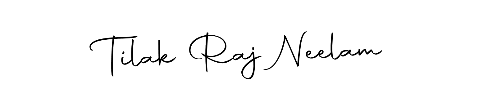 Create a beautiful signature design for name Tilak Raj Neelam. With this signature (Autography-DOLnW) fonts, you can make a handwritten signature for free. Tilak Raj Neelam signature style 10 images and pictures png