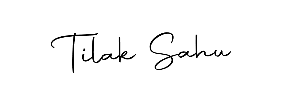 Tilak Sahu stylish signature style. Best Handwritten Sign (Autography-DOLnW) for my name. Handwritten Signature Collection Ideas for my name Tilak Sahu. Tilak Sahu signature style 10 images and pictures png