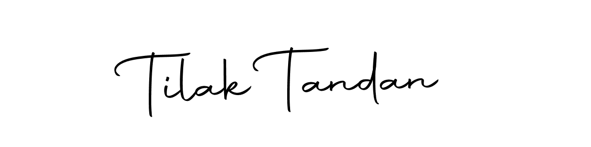 You should practise on your own different ways (Autography-DOLnW) to write your name (Tilak Tandan) in signature. don't let someone else do it for you. Tilak Tandan signature style 10 images and pictures png
