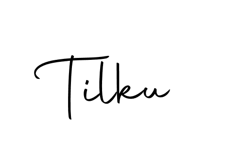 Use a signature maker to create a handwritten signature online. With this signature software, you can design (Autography-DOLnW) your own signature for name Tilku. Tilku signature style 10 images and pictures png