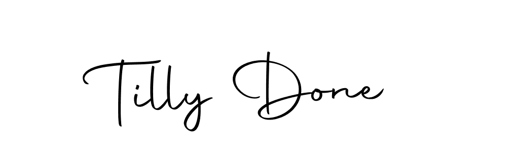 Here are the top 10 professional signature styles for the name Tilly Done. These are the best autograph styles you can use for your name. Tilly Done signature style 10 images and pictures png
