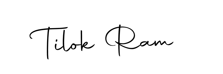 How to make Tilok Ram name signature. Use Autography-DOLnW style for creating short signs online. This is the latest handwritten sign. Tilok Ram signature style 10 images and pictures png