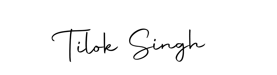 Design your own signature with our free online signature maker. With this signature software, you can create a handwritten (Autography-DOLnW) signature for name Tilok Singh. Tilok Singh signature style 10 images and pictures png