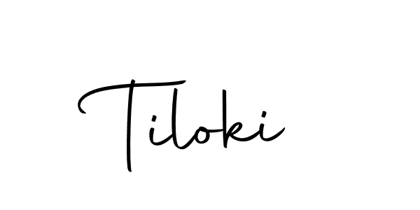 Make a beautiful signature design for name Tiloki. With this signature (Autography-DOLnW) style, you can create a handwritten signature for free. Tiloki signature style 10 images and pictures png