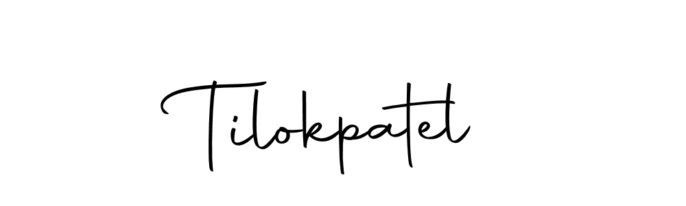 Similarly Autography-DOLnW is the best handwritten signature design. Signature creator online .You can use it as an online autograph creator for name Tilokpatel. Tilokpatel signature style 10 images and pictures png