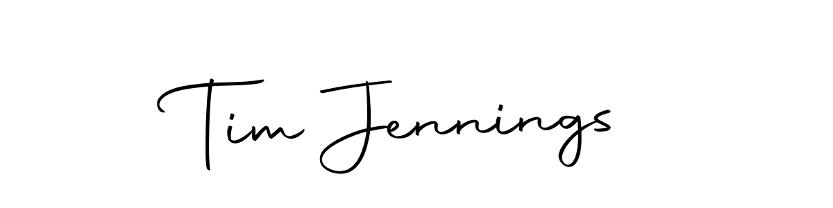 Make a beautiful signature design for name Tim Jennings. With this signature (Autography-DOLnW) style, you can create a handwritten signature for free. Tim Jennings signature style 10 images and pictures png