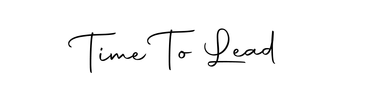 Also we have Time To Lead name is the best signature style. Create professional handwritten signature collection using Autography-DOLnW autograph style. Time To Lead signature style 10 images and pictures png