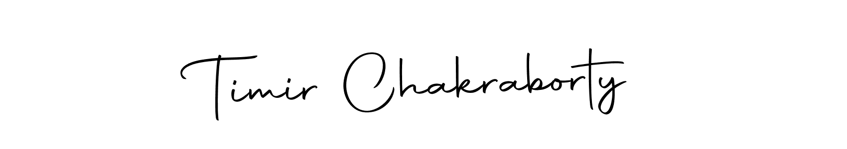 How to make Timir Chakraborty name signature. Use Autography-DOLnW style for creating short signs online. This is the latest handwritten sign. Timir Chakraborty signature style 10 images and pictures png