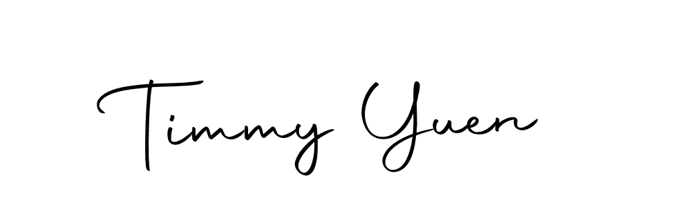 Create a beautiful signature design for name Timmy Yuen. With this signature (Autography-DOLnW) fonts, you can make a handwritten signature for free. Timmy Yuen signature style 10 images and pictures png