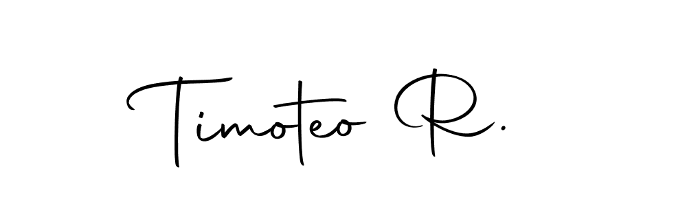 Make a short Timoteo R. signature style. Manage your documents anywhere anytime using Autography-DOLnW. Create and add eSignatures, submit forms, share and send files easily. Timoteo R. signature style 10 images and pictures png