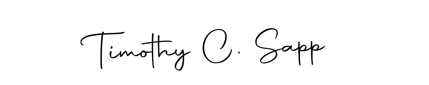 Make a beautiful signature design for name Timothy C. Sapp. With this signature (Autography-DOLnW) style, you can create a handwritten signature for free. Timothy C. Sapp signature style 10 images and pictures png