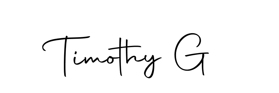 It looks lik you need a new signature style for name Timothy G. Design unique handwritten (Autography-DOLnW) signature with our free signature maker in just a few clicks. Timothy G signature style 10 images and pictures png