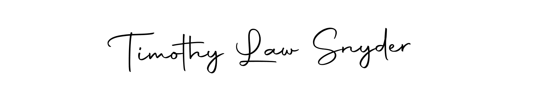 Also we have Timothy Law Snyder name is the best signature style. Create professional handwritten signature collection using Autography-DOLnW autograph style. Timothy Law Snyder signature style 10 images and pictures png