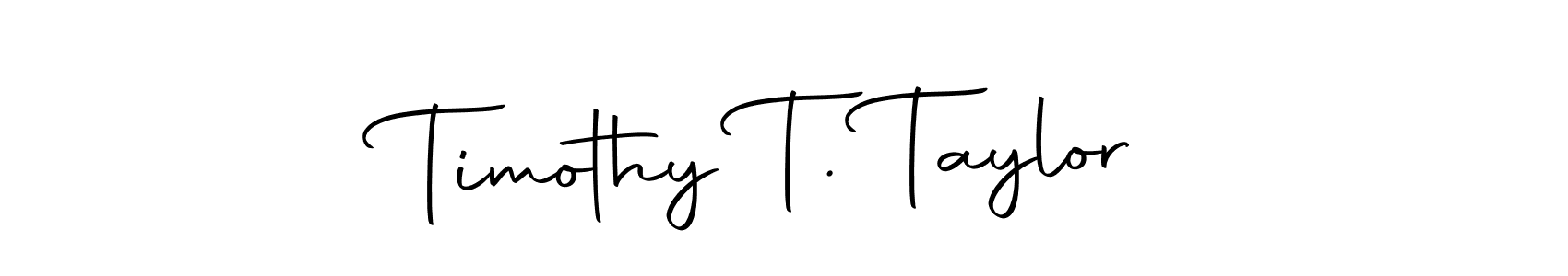 How to make Timothy T. Taylor name signature. Use Autography-DOLnW style for creating short signs online. This is the latest handwritten sign. Timothy T. Taylor signature style 10 images and pictures png