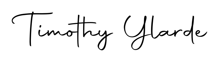 A timeless handwritten aesthetic for Timothy Ylarde. The Autography-DOLnW font gives your signature a handcrafted feel with natural curves. Timothy Ylarde signature style 10 images and pictures png