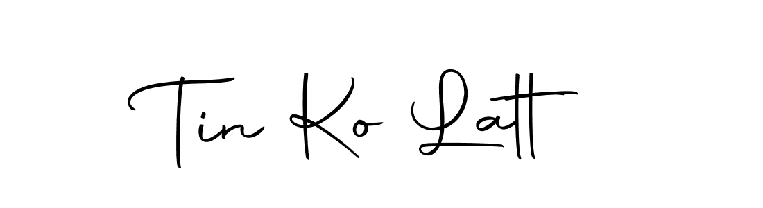 Make a beautiful signature design for name Tin Ko Latt. With this signature (Autography-DOLnW) style, you can create a handwritten signature for free. Tin Ko Latt signature style 10 images and pictures png