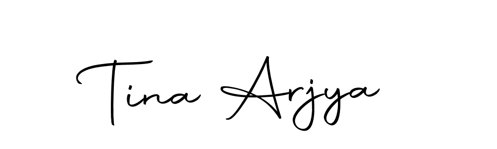 Design your own signature with our free online signature maker. With this signature software, you can create a handwritten (Autography-DOLnW) signature for name Tina Arjya. Tina Arjya signature style 10 images and pictures png