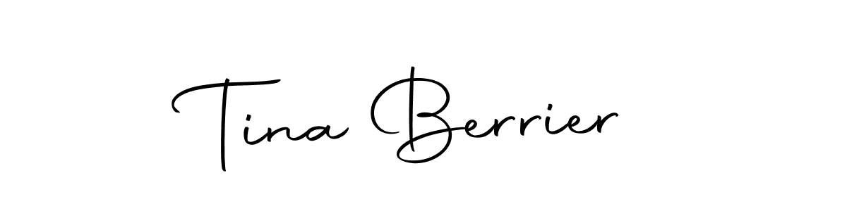 Design your own signature with our free online signature maker. With this signature software, you can create a handwritten (Autography-DOLnW) signature for name Tina Berrier. Tina Berrier signature style 10 images and pictures png