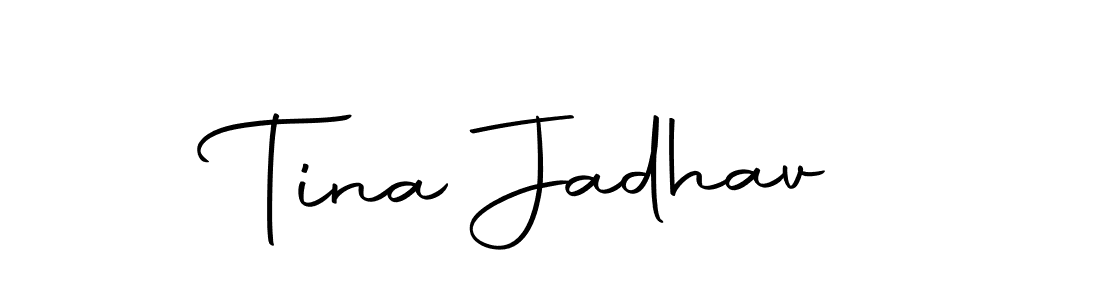 Use a signature maker to create a handwritten signature online. With this signature software, you can design (Autography-DOLnW) your own signature for name Tina Jadhav. Tina Jadhav signature style 10 images and pictures png