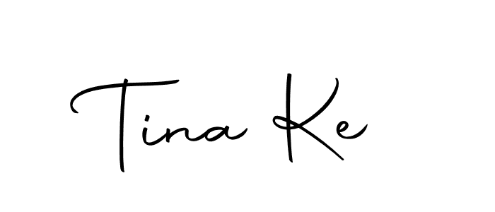 The best way (Autography-DOLnW) to make a short signature is to pick only two or three words in your name. The name Tina Ke include a total of six letters. For converting this name. Tina Ke signature style 10 images and pictures png