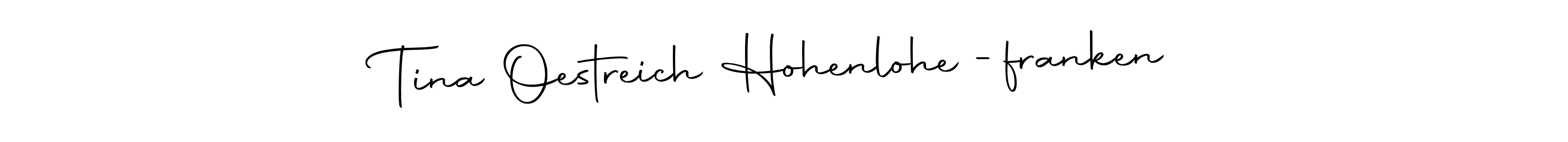 The best way (Autography-DOLnW) to make a short signature is to pick only two or three words in your name. The name Tina Oestreich Hohenlohe -franken include a total of six letters. For converting this name. Tina Oestreich Hohenlohe -franken signature style 10 images and pictures png