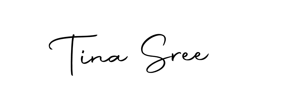 Create a beautiful signature design for name Tina Sree. With this signature (Autography-DOLnW) fonts, you can make a handwritten signature for free. Tina Sree signature style 10 images and pictures png