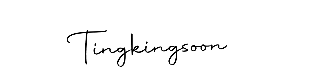 Design your own signature with our free online signature maker. With this signature software, you can create a handwritten (Autography-DOLnW) signature for name Tingkingsoon. Tingkingsoon signature style 10 images and pictures png