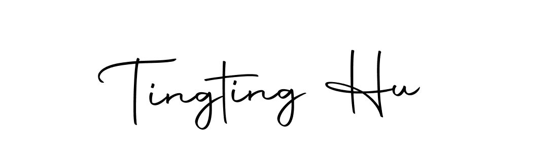 How to make Tingting Hu name signature. Use Autography-DOLnW style for creating short signs online. This is the latest handwritten sign. Tingting Hu signature style 10 images and pictures png