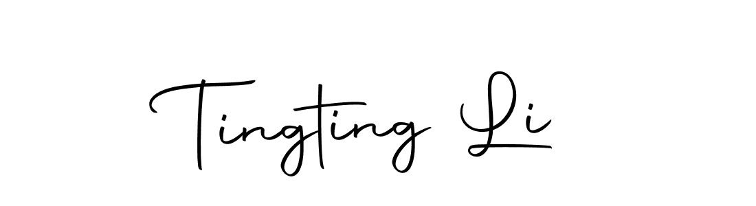 Create a beautiful signature design for name Tingting Li. With this signature (Autography-DOLnW) fonts, you can make a handwritten signature for free. Tingting Li signature style 10 images and pictures png