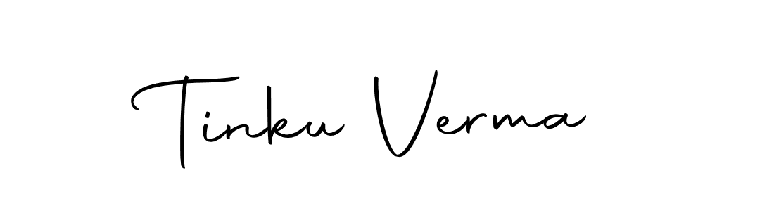 Design your own signature with our free online signature maker. With this signature software, you can create a handwritten (Autography-DOLnW) signature for name Tinku Verma. Tinku Verma signature style 10 images and pictures png