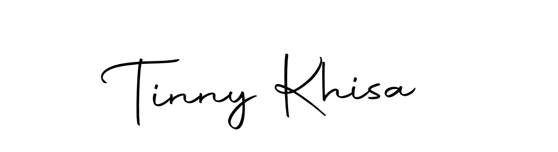 How to make Tinny Khisa signature? Autography-DOLnW is a professional autograph style. Create handwritten signature for Tinny Khisa name. Tinny Khisa signature style 10 images and pictures png