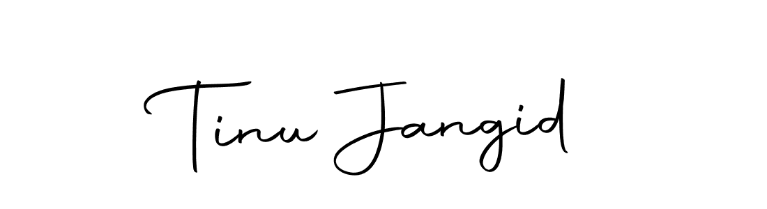 How to make Tinu Jangid signature? Autography-DOLnW is a professional autograph style. Create handwritten signature for Tinu Jangid name. Tinu Jangid signature style 10 images and pictures png