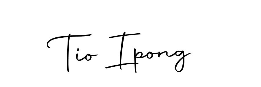 You can use this online signature creator to create a handwritten signature for the name Tio Ipong. This is the best online autograph maker. Tio Ipong signature style 10 images and pictures png
