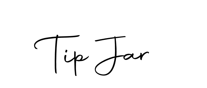Design your own signature with our free online signature maker. With this signature software, you can create a handwritten (Autography-DOLnW) signature for name Tip Jar. Tip Jar signature style 10 images and pictures png