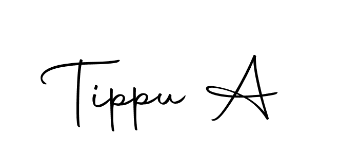 Design your own signature with our free online signature maker. With this signature software, you can create a handwritten (Autography-DOLnW) signature for name Tippu A. Tippu A signature style 10 images and pictures png