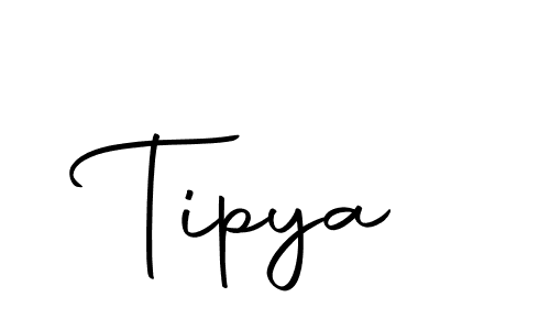 Use a signature maker to create a handwritten signature online. With this signature software, you can design (Autography-DOLnW) your own signature for name Tipya. Tipya signature style 10 images and pictures png