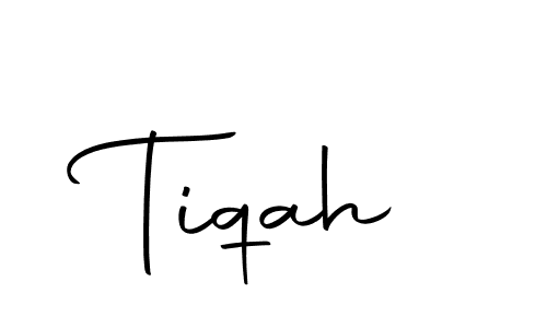 Design your own signature with our free online signature maker. With this signature software, you can create a handwritten (Autography-DOLnW) signature for name Tiqah. Tiqah signature style 10 images and pictures png