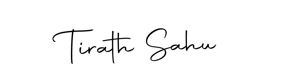 You should practise on your own different ways (Autography-DOLnW) to write your name (Tirath Sahu) in signature. don't let someone else do it for you. Tirath Sahu signature style 10 images and pictures png