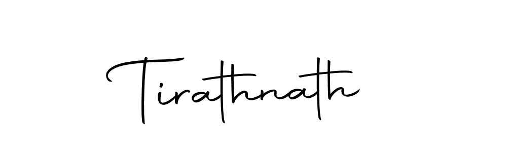 The best way (Autography-DOLnW) to make a short signature is to pick only two or three words in your name. The name Tirathnath include a total of six letters. For converting this name. Tirathnath signature style 10 images and pictures png