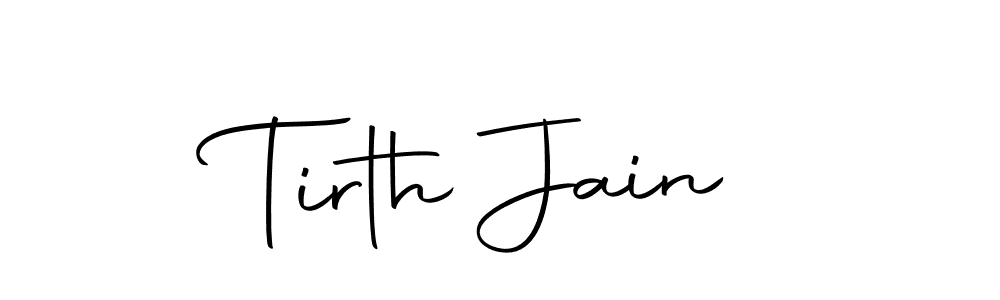 Make a beautiful signature design for name Tirth Jain. Use this online signature maker to create a handwritten signature for free. Tirth Jain signature style 10 images and pictures png