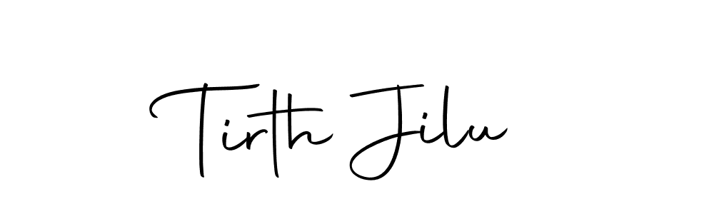 This is the best signature style for the Tirth Jilu name. Also you like these signature font (Autography-DOLnW). Mix name signature. Tirth Jilu signature style 10 images and pictures png