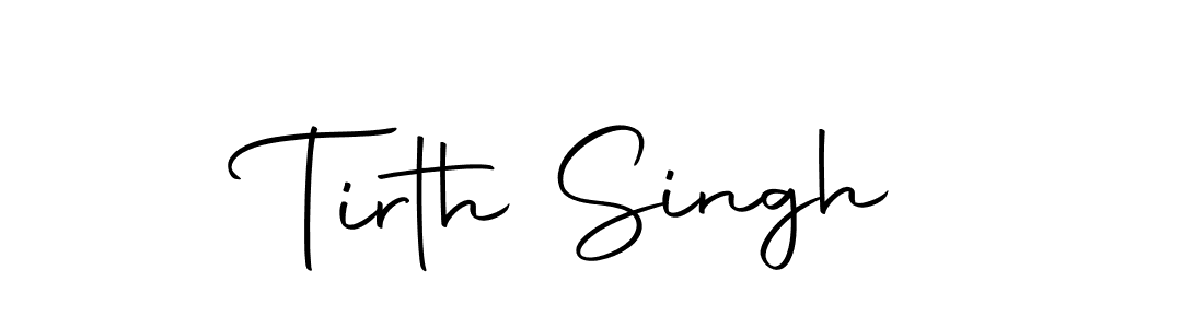 Design your own signature with our free online signature maker. With this signature software, you can create a handwritten (Autography-DOLnW) signature for name Tirth Singh. Tirth Singh signature style 10 images and pictures png