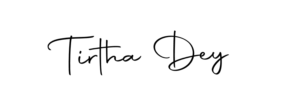 You can use this online signature creator to create a handwritten signature for the name Tirtha Dey. This is the best online autograph maker. Tirtha Dey signature style 10 images and pictures png