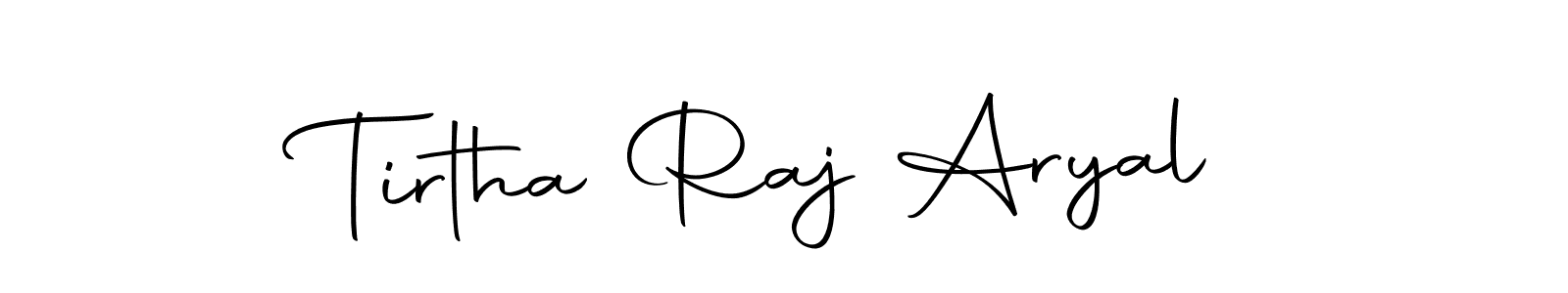 Make a beautiful signature design for name Tirtha Raj Aryal. With this signature (Autography-DOLnW) style, you can create a handwritten signature for free. Tirtha Raj Aryal signature style 10 images and pictures png