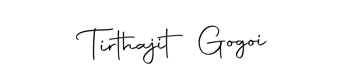 Make a beautiful signature design for name Tirthajit Gogoi. Use this online signature maker to create a handwritten signature for free. Tirthajit Gogoi signature style 10 images and pictures png